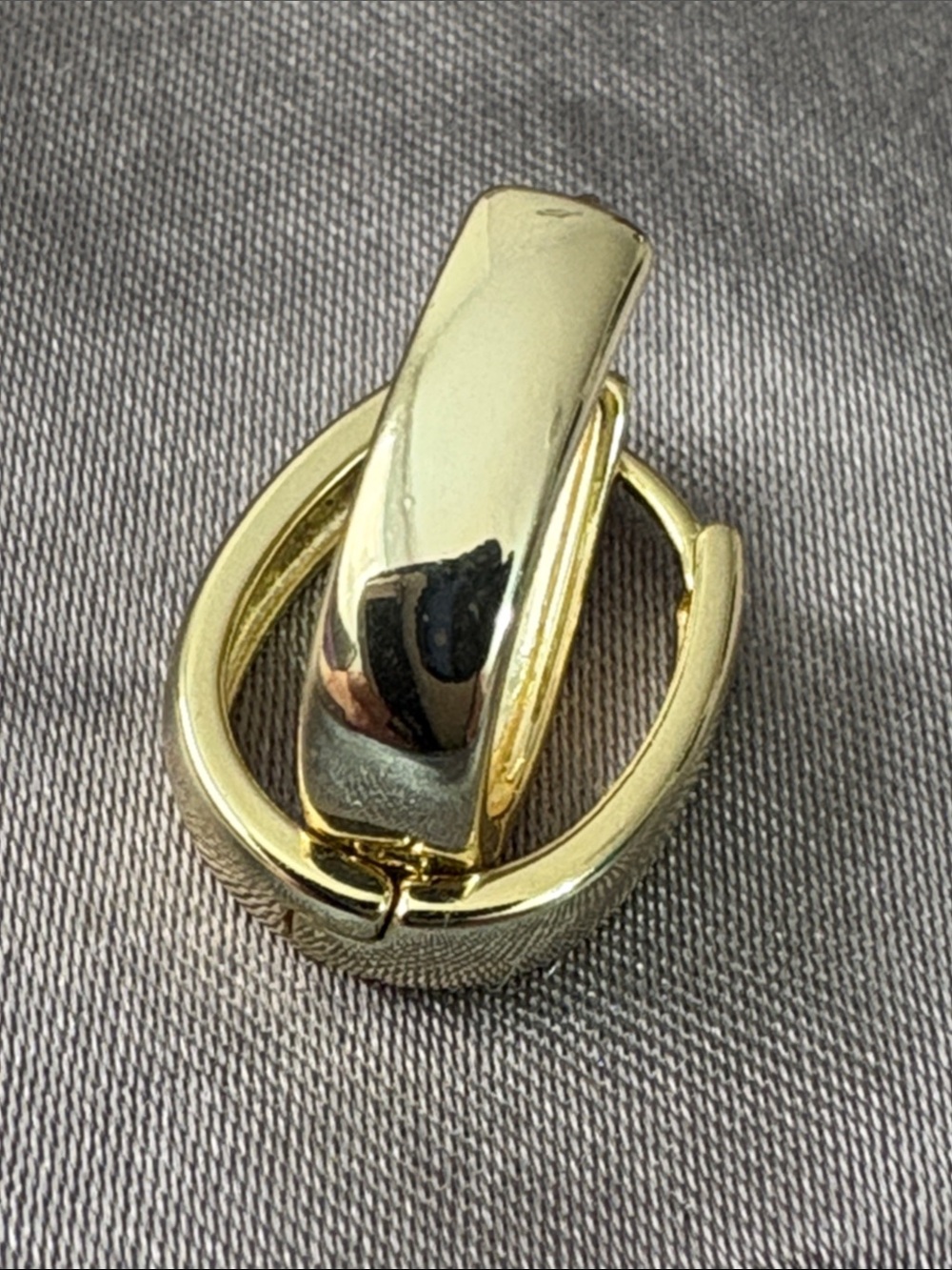 Classic Gold-Tone Women's Hoop Cuff Earrings